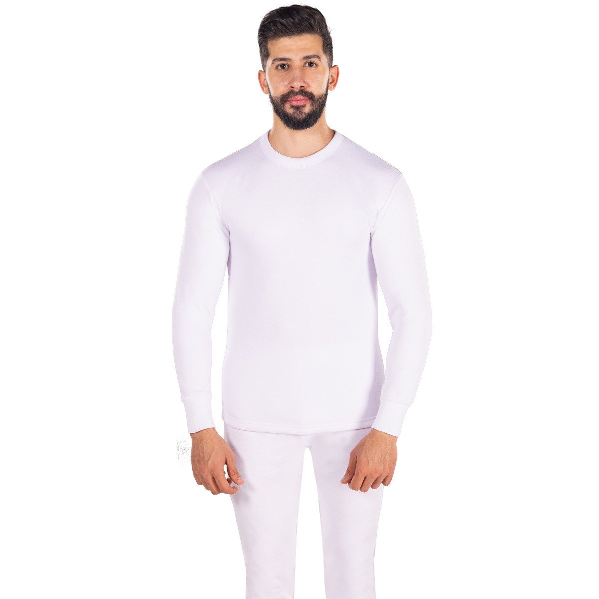 بجامة دروش فرو بيجاما رجالي كم طويل أبيض