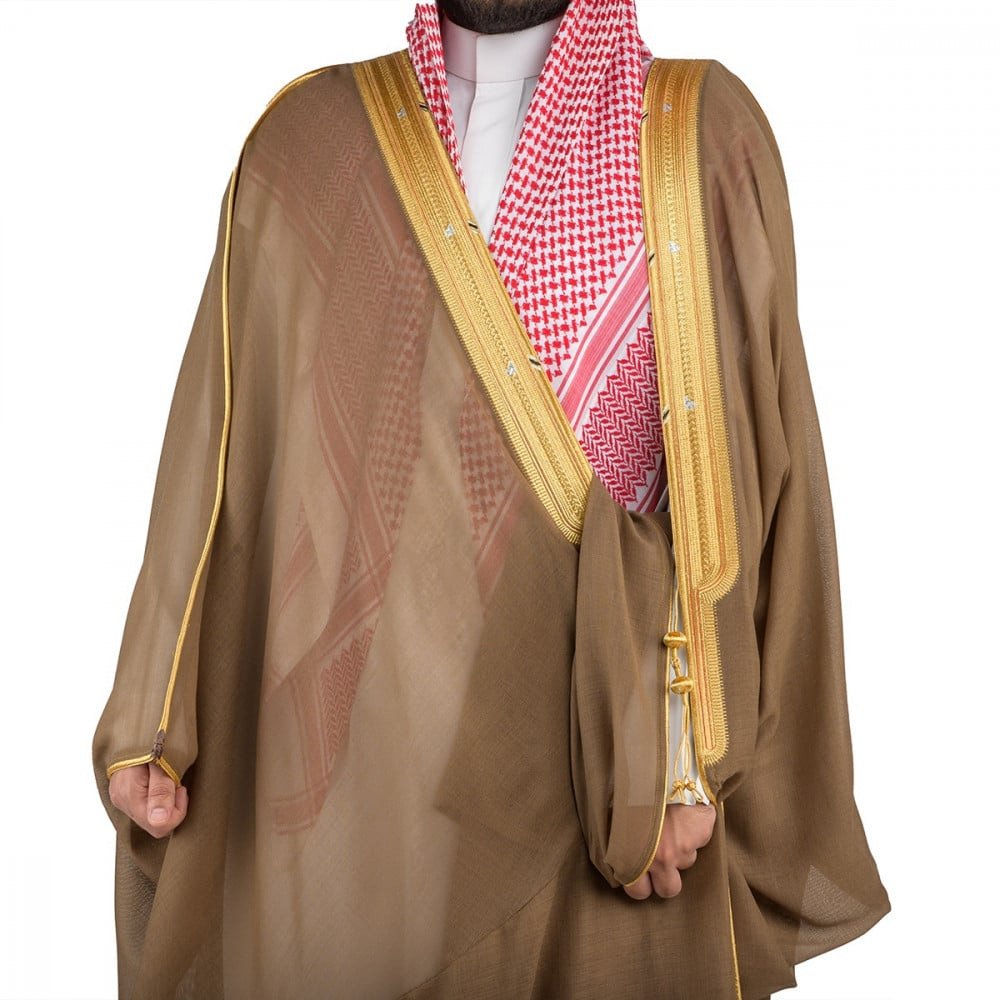 بشت ملكي غاط مصوف زري حر-كموني
