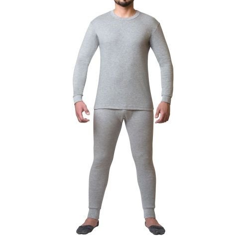 طقم بجامة شتوية فرو رمادي رجالي