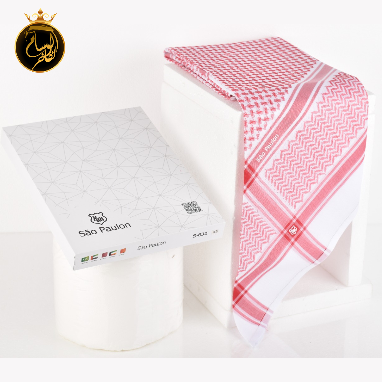 شماغ سوبالون احمر فاتح 632