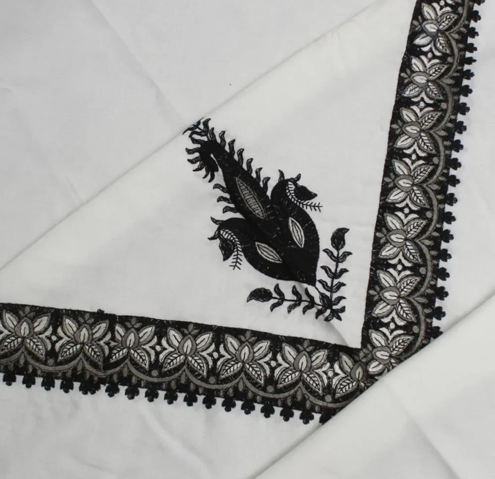 غترة بروجية شتوي بيج مطرز 1 -2025