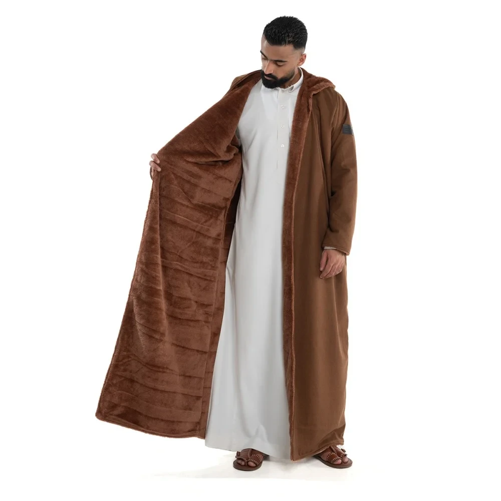 فروة كشميري جوخ كلاسيك لون جملي