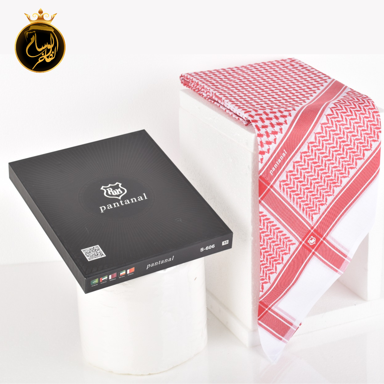 شماغ بانتنال احمر 606