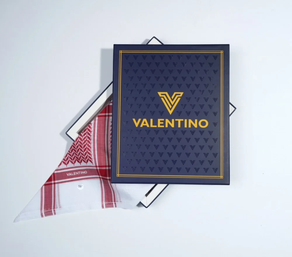 شماغ فالنتينو VALENTION احمر اطالي 2024