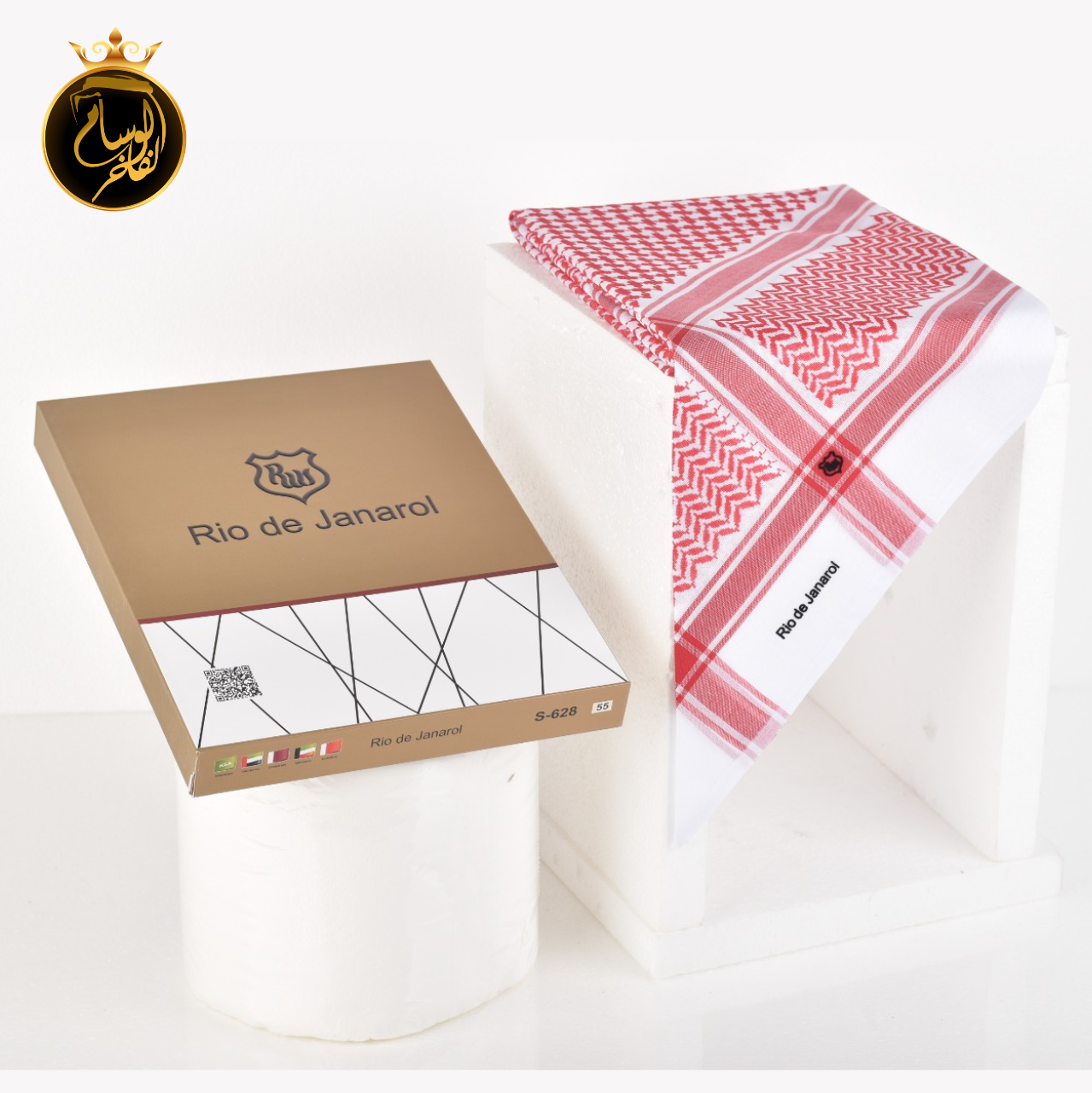 شماغ ريو دي جينرال ختم اسود 628