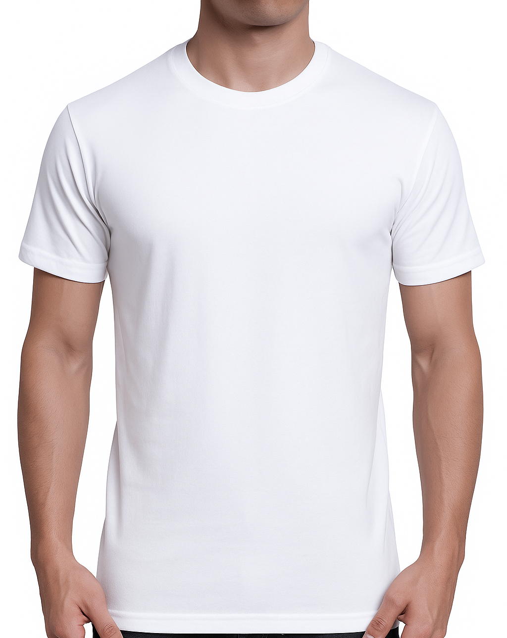 فنيله شتوية قطن أبيض نصف كم  رجالي