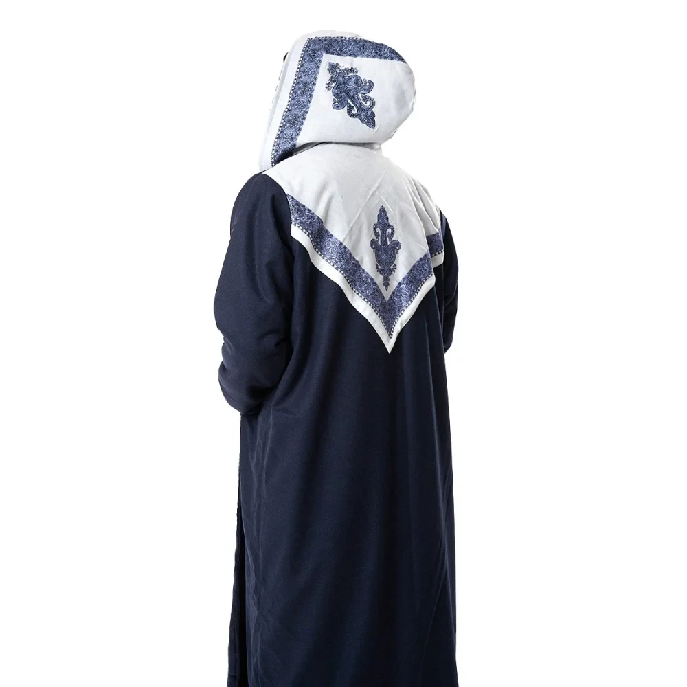 فروة شال كشميري جوخ لون كحلي